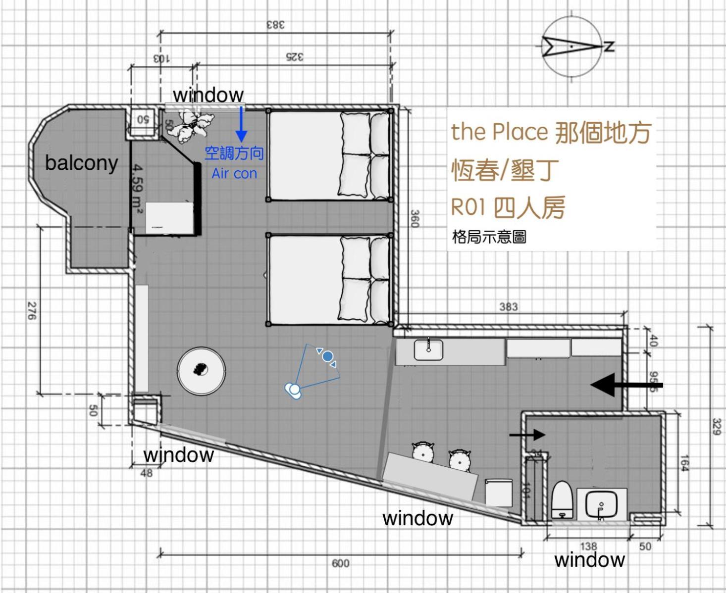 The Place 헝춘 객실 사진